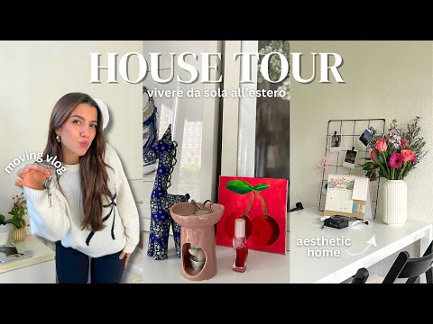 MOVING VLOG🏡 house tour *aesthetic*, vado a vivere da sola, trasloco