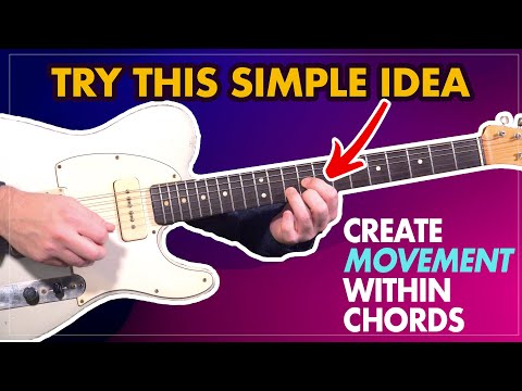 Try this simple concept to create movement within chords (triads) - Line cliché guitar lesson- EP452