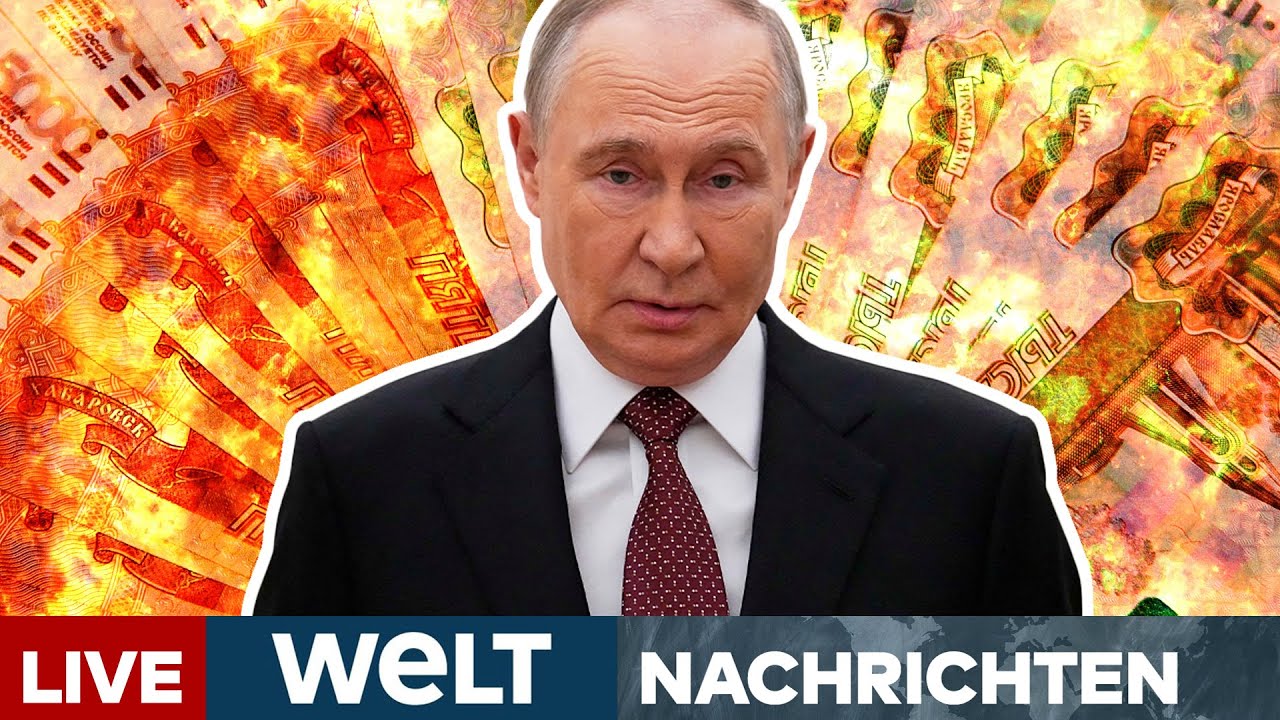 PUTINS PENUNZEN: "Ferkel!" Rückhalt russischer Rubel bringt Kreml-Chef zur Weißglut! | WELT LIVE