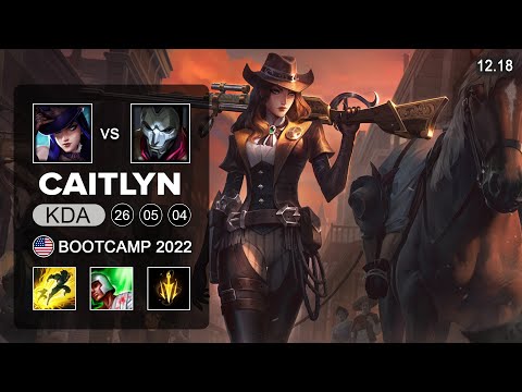 RNG GALA Caitlyn vs Jhin ADC - NA BOOTCAMP WORLDS 2022 - Patch 12.18 Season 12