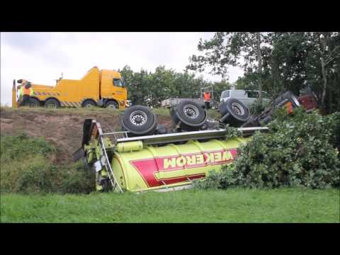 Berging Vrachtwagen A28 bij Assen