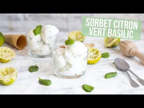 Recette Glace citron vert basilic