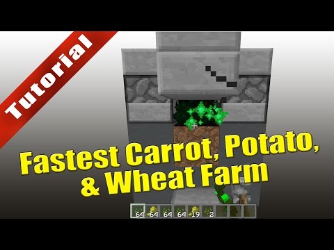 impulseSV - Minecraft: Fastest Carrot, Potato, & Wheat (Nano) Farm - Tutorial