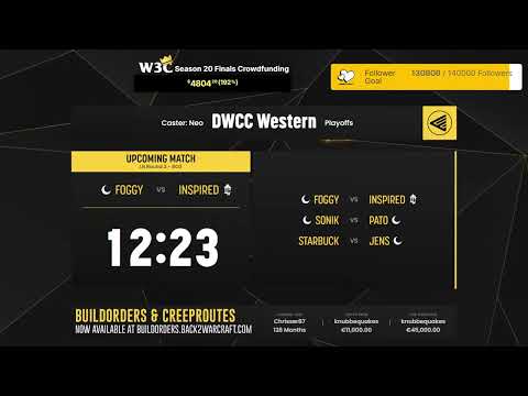 ⚔️ Starbuck vs Jens // Foggy vs Inspired // Sonik vs PaTo 🏆 DWCC Western Qualifier #W3CFinals