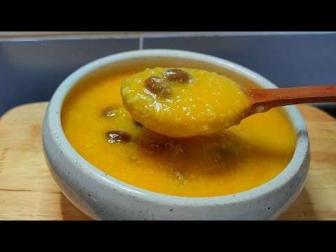 겨울철 별미 늙은 호박죽 맛있게 끓이는법