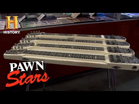 典當明星。一把定製的Fender鋼製吉他打動了Corey (第13季) | 歷史 (Pawn Stars: A Custom Fender Steel Guitar Impresses Corey (Season 13) | History)