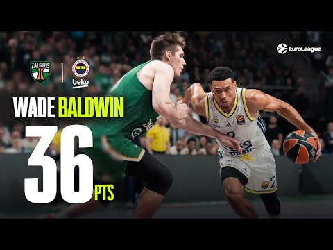 Explosive Scoring HIGHLIGHTS | Wade Baldwin | Zalgiris vs Fenerbahce