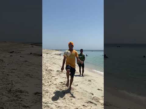 dukhan sea beach try to be a footballer #music #newmusic #sea #beach #qatar #doha