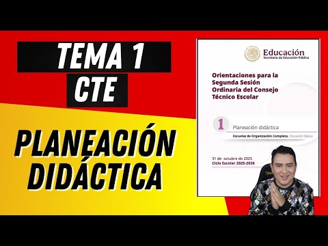 TEMA 1 CTE: PLANEACIÓN DIDÁCTICA