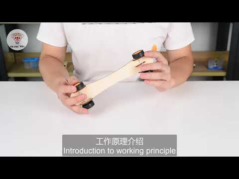 SAIZHI STEAM TOYS DIY  Rubber band power car SZ33n3