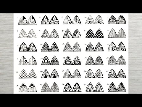 30 Mandala Petal Patterns Mandala Patterns for Beginners step by step Part 2 mandala patterns