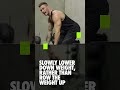 Barbell Row Form (Eccentric Contraction) #vshred #shorts
