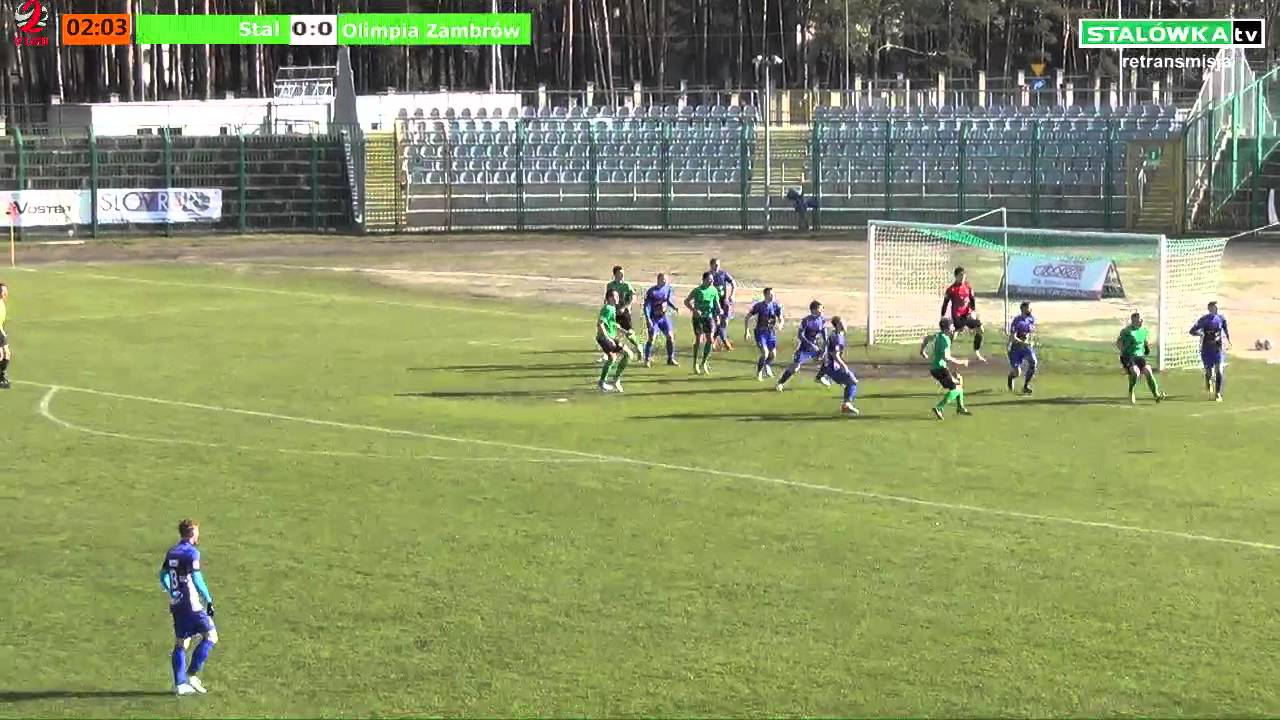 WIDEO: Stal Stalowa Wola  - Olimpia Zambrów 0-1 [RETRANSMISJA]