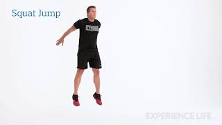 Video de entrenamiento de sentadillas con salto para fortalecer piernas