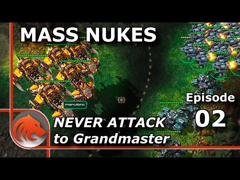 StarCraft 2: MASS Nuking has.....STARTED! - Never Attack to Grandmaster!
