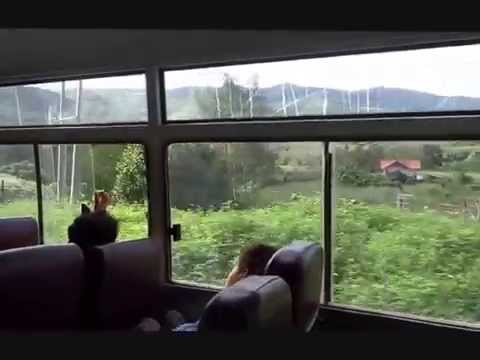 no ônibus de Luang Namtha para Nong Kiau, a largada - volta ao mundo 1.125