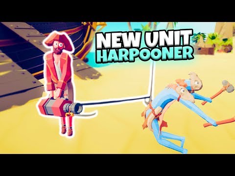 NEW UNIT HARPOONER 1 VS 1 EVERY UNIT | TABS PIRATE UPDATE