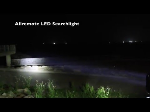 LED REMOTE CONTROL SEARCHLIGHT  DEMONSTRATION