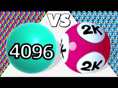 BALL RUN 2048 ❌ ROLLING DOUBLES - 2048 Games, ASMR Gameplay!