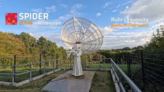 SPIDER 300A radio telescope installed in Ruhr-University Bochum, Germany
