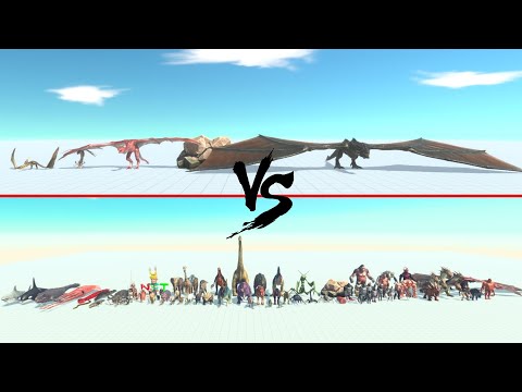 Flying Team Vs All Units ARBS | Animal Revolt Battle Simulator