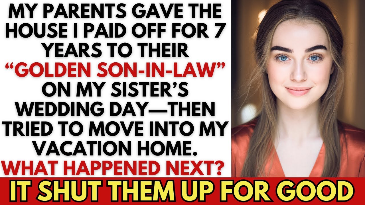 My Parents Gave The House I Paid Off For 7 Years To Their ‘Golden’ Son-In-Law, Then Tried My Cabin.