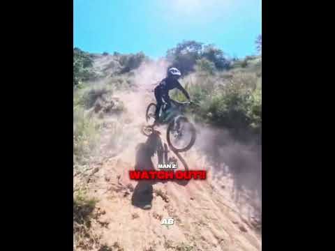 Biker Accidentally Hits a Hiker on the Trail 🤯