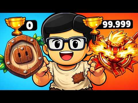 O MENINO POBRE CONSEGUIU O MELHOR RANK DO STUMBLE GUYS!