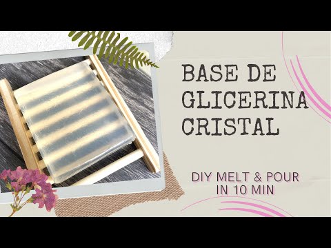 Melt & Pour Base Soap CRYSTAL CLEAR Clear in 10 min / Como hacer BASE de GLICERINA CRISTAL