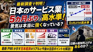 日本のサービス業PMI「52.5」5カ月ぶり高水準　景気は本当に強くなっている？