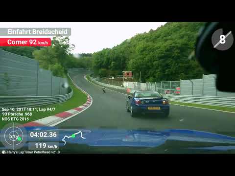 Porsche 968 cs 1993 Nordschleife 2017