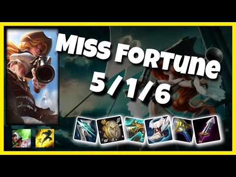 Miss Fortune Bot Lane 11.2 Challenger Gameplay Replay S11 (5/1/6) - EU