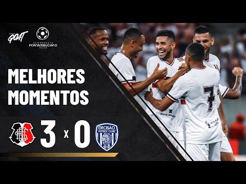 SANTA CRUZ DÁ SHOW NA ESTREIA! VITÓRIA POR 3 A 0 SOBRE O DECISÃO NA ARENA PERNAMBUCO