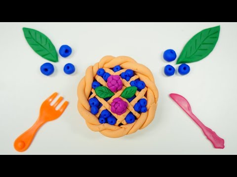 Play Doh Schule. Wir machen aus Knete einen Kuchen und eine Torte. Basteln für Kinder.