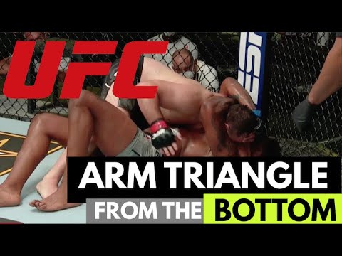 UFC Arm Triangle from BOTTOM of Half Guard! (Gracie Breakdown)