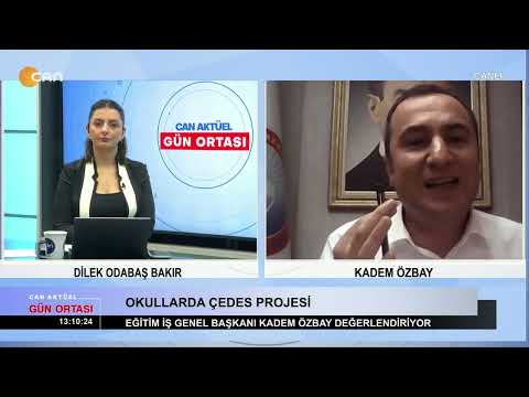 Genel Başkanımız Kadem Özbay, bugün Can TV`de, Can Aktüel Gün Ortası programında Dilek Odabaş Bakır`ın canlı yayın konuğu oldu. | EĞİTİM İŞ