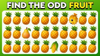 Find the ODD One Out - Nature Emoji Challenge 🐼🍏🍍 | 40 Levels