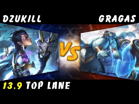 Dzukill - Yone vs Gragas TOP Patch 13.9 - Yone Gameplay