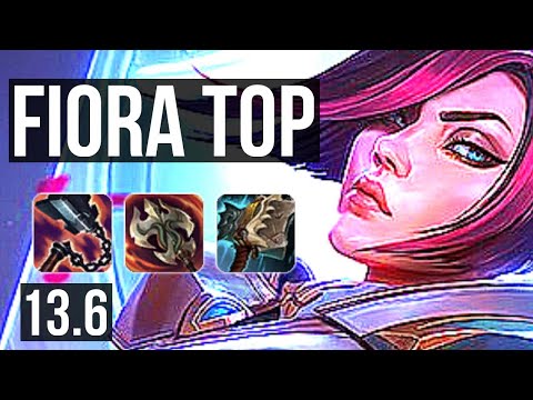 FIORA vs KAYLE (TOP) | 10 solo kills, 12/2/1, 300+ games, Dominating | KR Master | 13.6