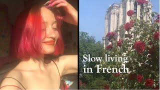 lets speak french, go to cafés, love life - living alone in Paris vlog