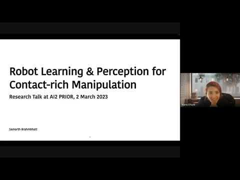 Robot learning and perception for contact-rich manipulation