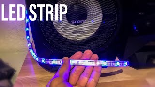How to connect LED STRIP to speaker(BASS)