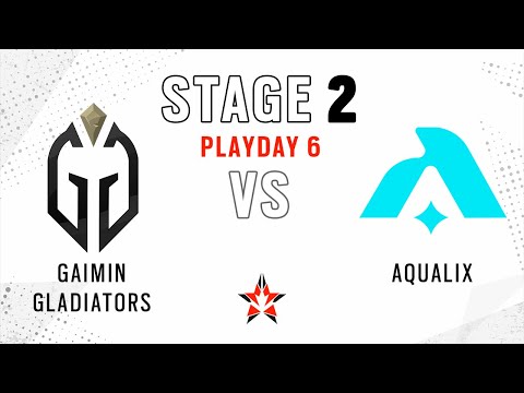 Gaimin Gladiators vs Aqualix // NA Challenger League - Stage 2 - Playday 6 (no cast)