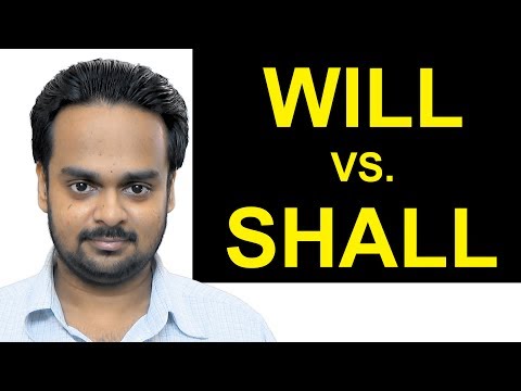 WILL vs. SHALL - What's the Difference? - Basic English Grammar