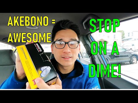 How to UPGRADE BRAKE PADS with Akebono Performance Ultra Premium Ceramic! 2006-2011 8th gen Civic