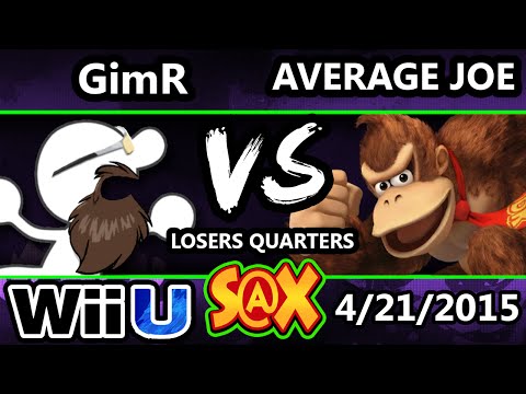 S@X - VGBC | GimR (G&W) vs. Average Joe (Donkey Kong) SSB4 Losers Quarters - Smash Wii U - Smash 4
