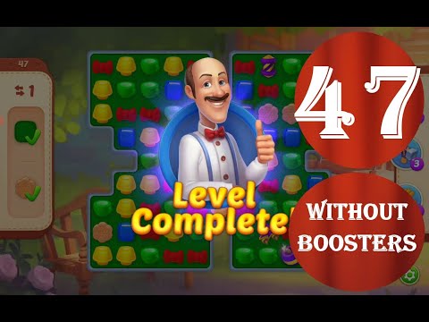 Homescapes Level 47 - [18 moves] [2022] [HD] solution of Level 47 Homescapes[No Boosters]