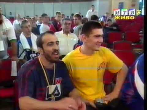 85 kg. Yusuf Turkkaya (TUR) vs Rumbutis Mindaugas (LTU) European Cadet Championship, 2003 Skopje