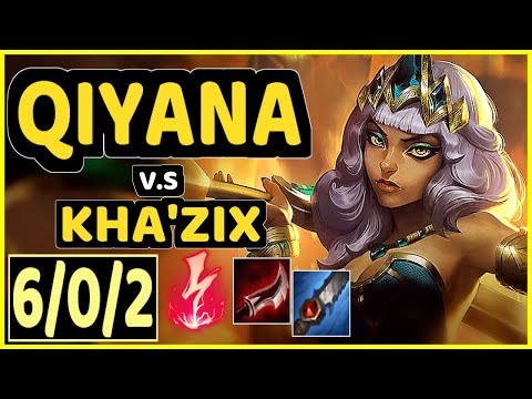 PRIDE (QIYANA) vs KHA'ZIX - 6/0/2 KDA JUNGLE CHALLENGER GAMEPLAY - EUW