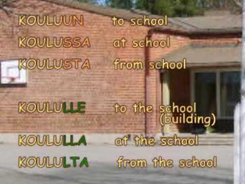 Finnish grammar 3: nouns, local cases